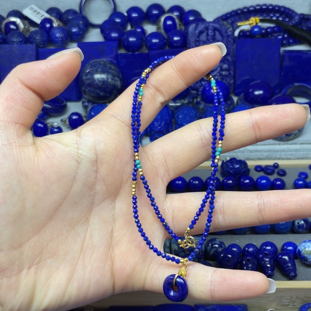 青金石项链未镶嵌