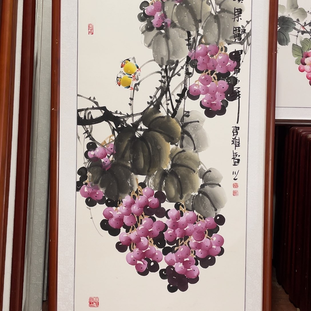 国画带框尺寸63*123厘米