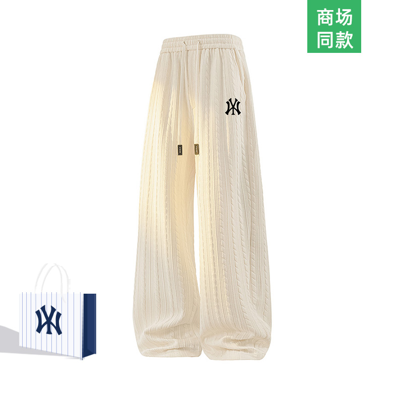 【奥莱专区】日系简约高级感直筒休闲裤男士秋季提花宽松垂感卫裤
