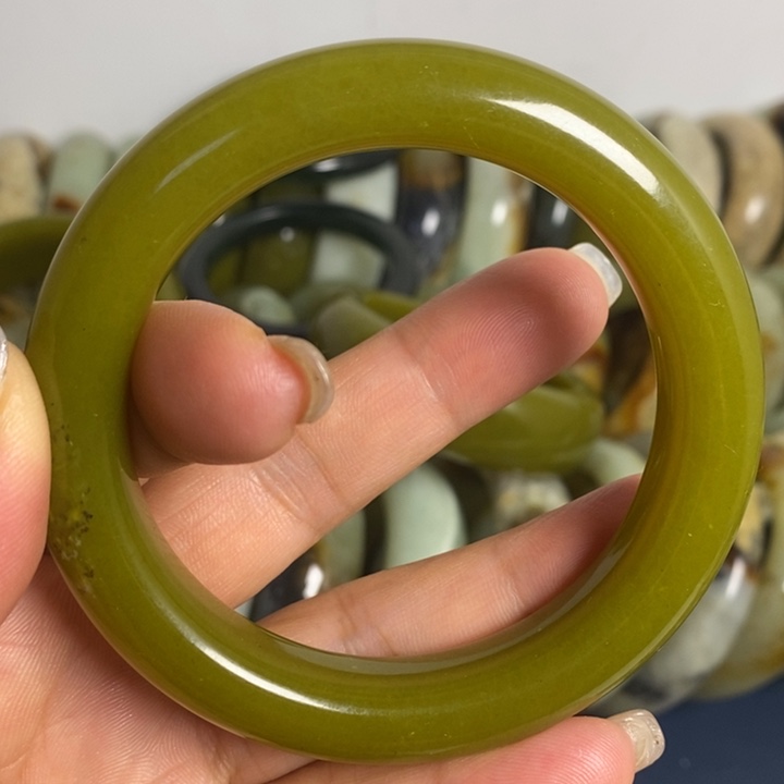 蛇纹石玉合金手镯