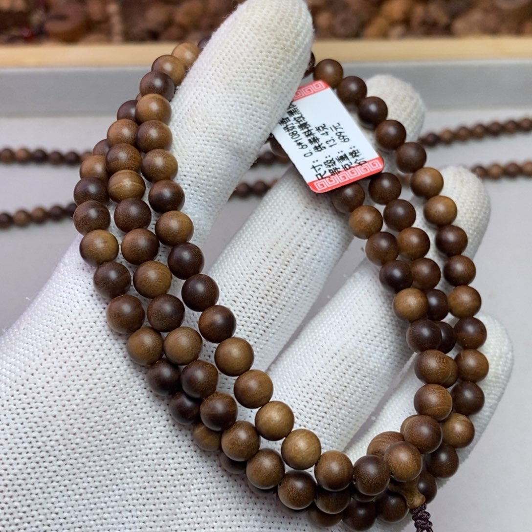 檀香木手串/手链?****行印度迈索尔老山檀0.6*108横