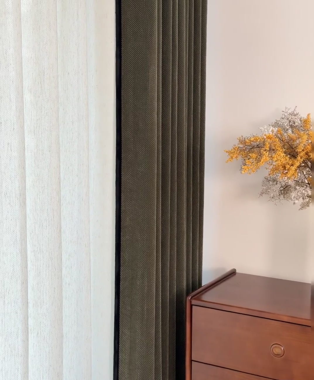 大人字纹雪尼尔窗帘复古风窗帘加厚遮光