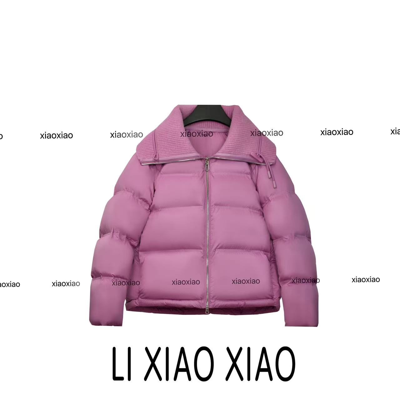 【Xiao·晓晓】2025高端轻奢针织翻领鹅绒服95白鹅绒百搭时尚DF7188