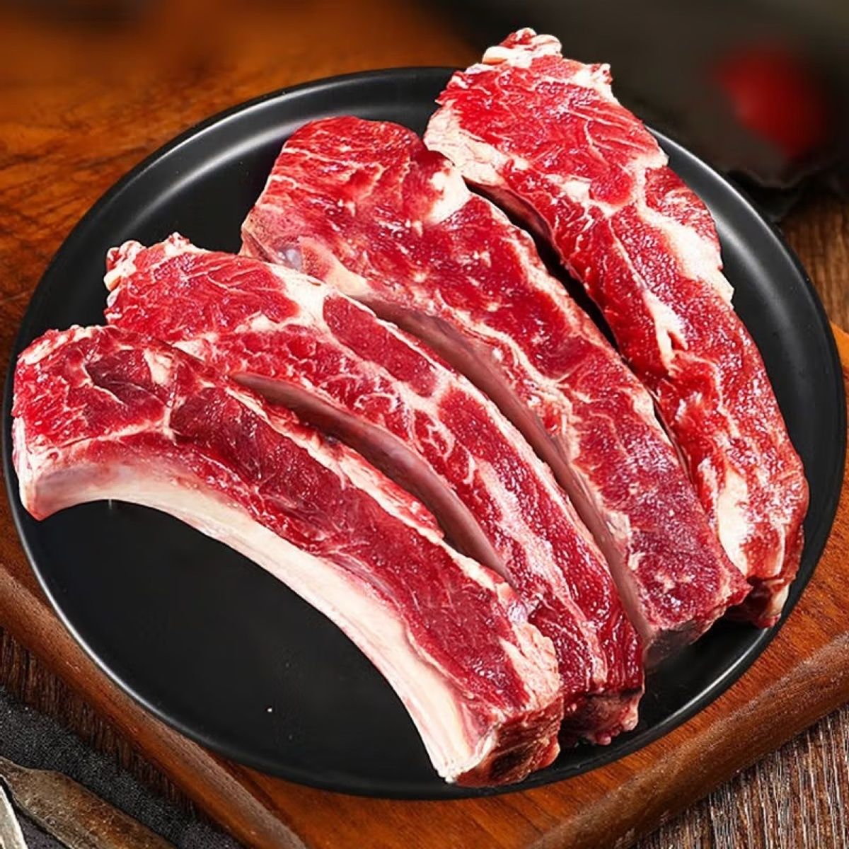 黄镖牛肋排牛肉新鲜牛肋眼骨批发 牛肋排 5斤装 手抓牛肋排骨