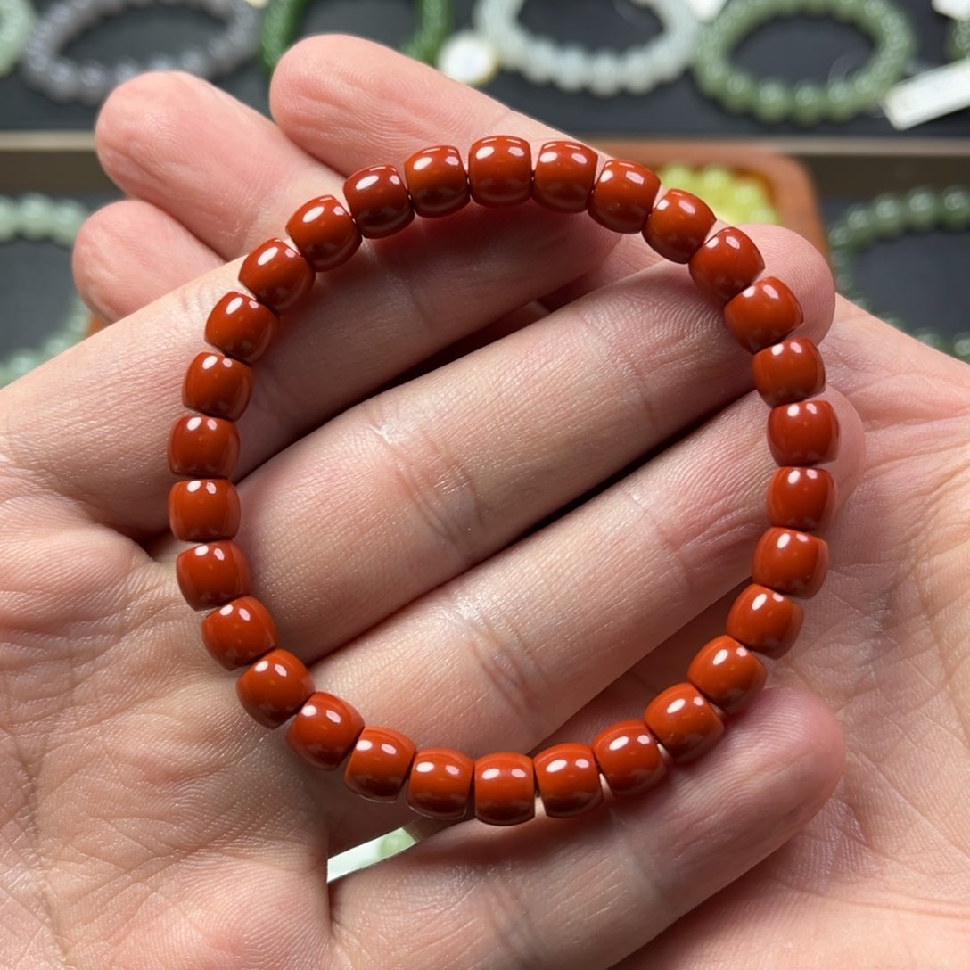 南红玛瑙手链未镶嵌
