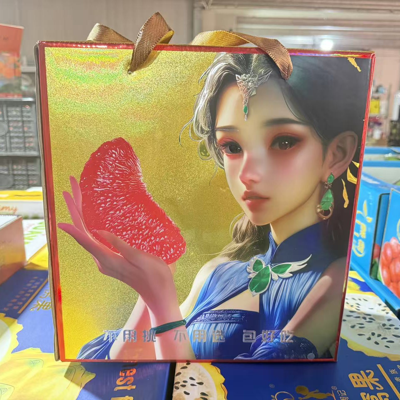 美女红心柚一箱
