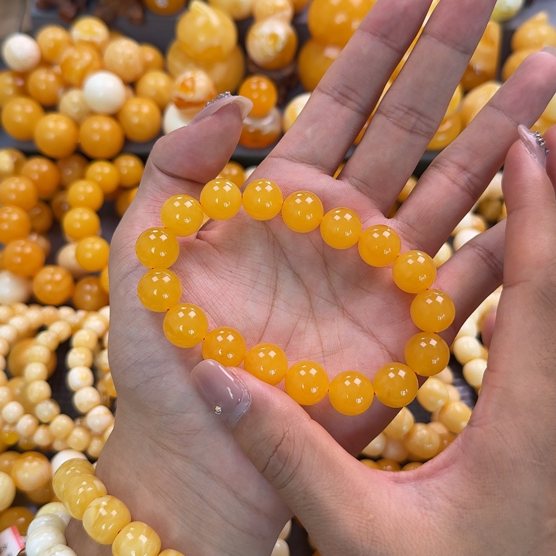 蜜蜡未镶嵌珠宝奇石同料13mm