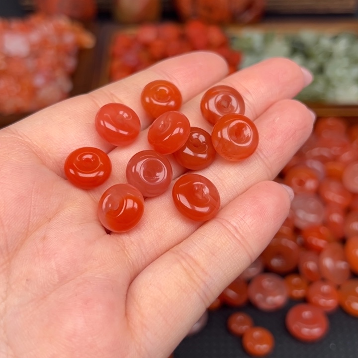 熙****南红玛瑙未镶嵌吊坠(不含链)