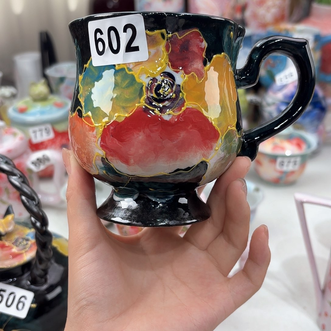 景德镇手绘高温釉下彩陶瓷茶具