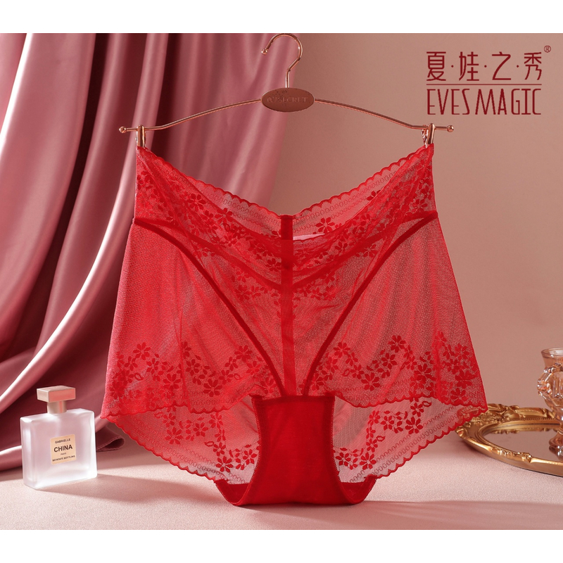 中大版红色性感蕾丝小裤P2522蕾丝性感
