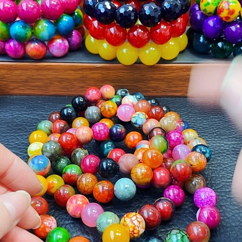 玛瑙/玉髓手链未镶嵌多宝108