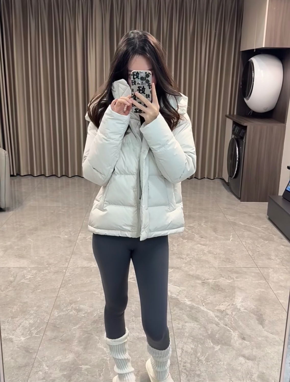 五格厚款长袖轻薄连帽女可拆卸短款保暖小个子羽绒