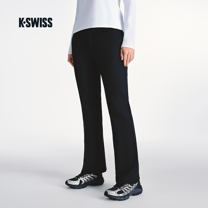 KSWISS盖世威女裤 25春季新款 简约时尚梭织运动休闲长裤1911525 