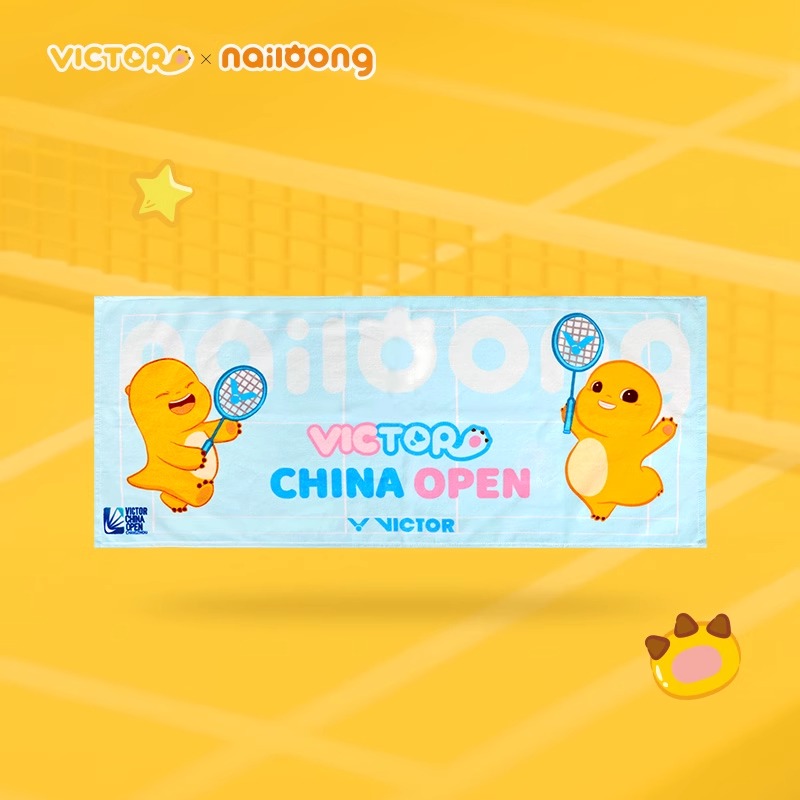 ✅✅victor胜利羽毛球运动毛巾奶龙联名系列加厚擦汗巾TWCO2508NL