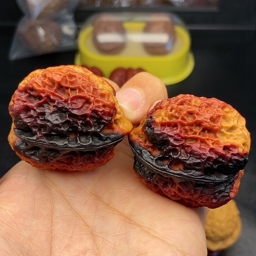 【闪购商品】把件文玩核桃39尺领头羊蟾