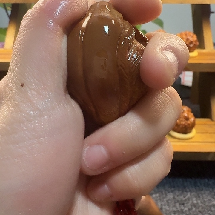 蓝***？橄榄核手串/手链蝴蝶三面