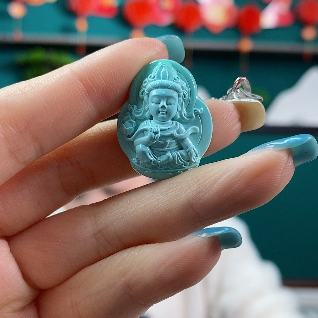 绿松石珠宝奇石未镶嵌