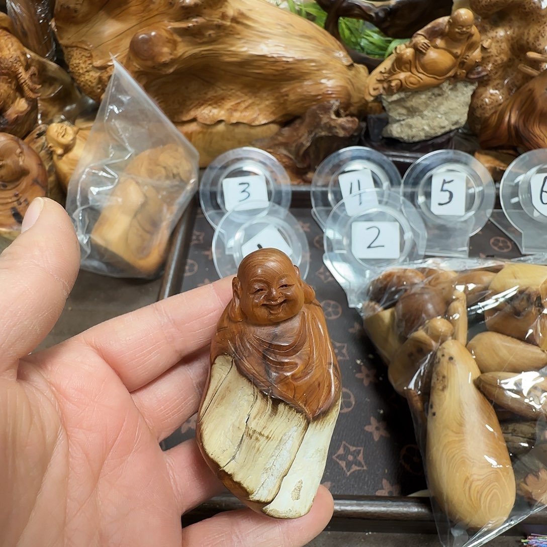 津***道柏木（崖柏）太行崖柏陈化黑油闻香乐乐手把件