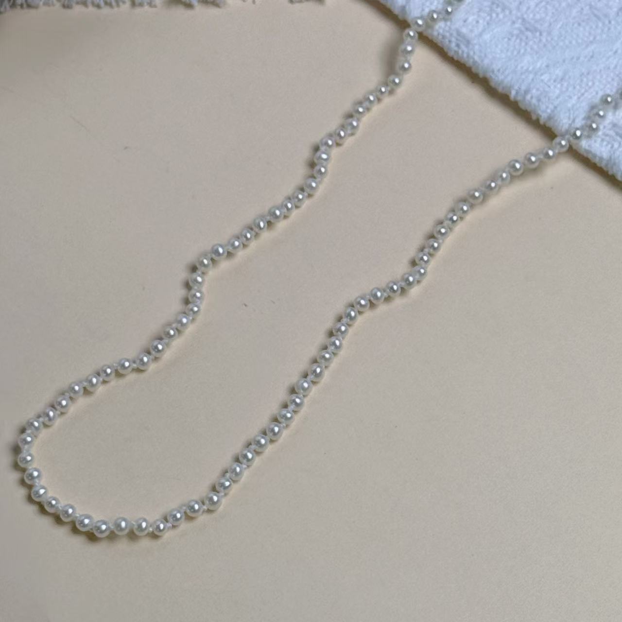 3-4mm 小点位项链F047