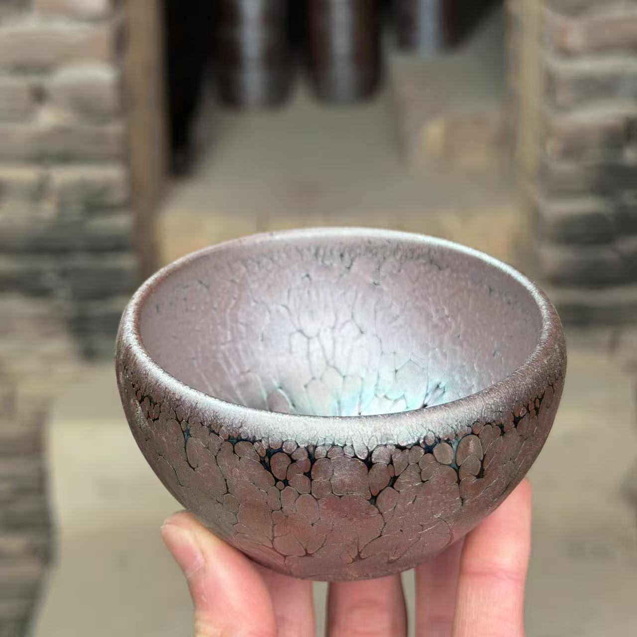 建窑建盏 思念 茶盏主人杯礼盒装带溯源证书 电烧