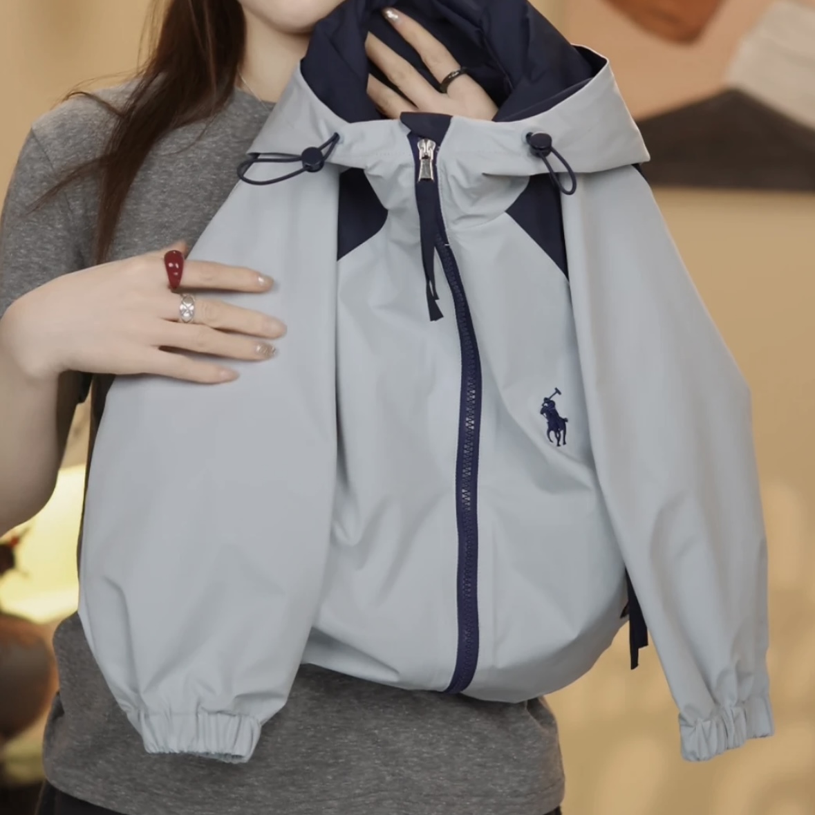 2025春季新款夹克男童韩版休闲女童宽松连帽帅气中小童外套百搭潮