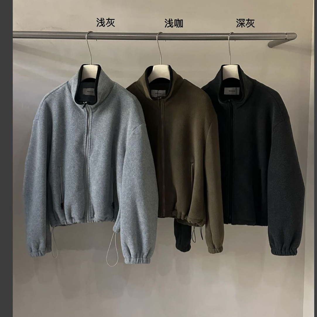 短外套运动保暖慵懒风纯色立领秋冬常规款