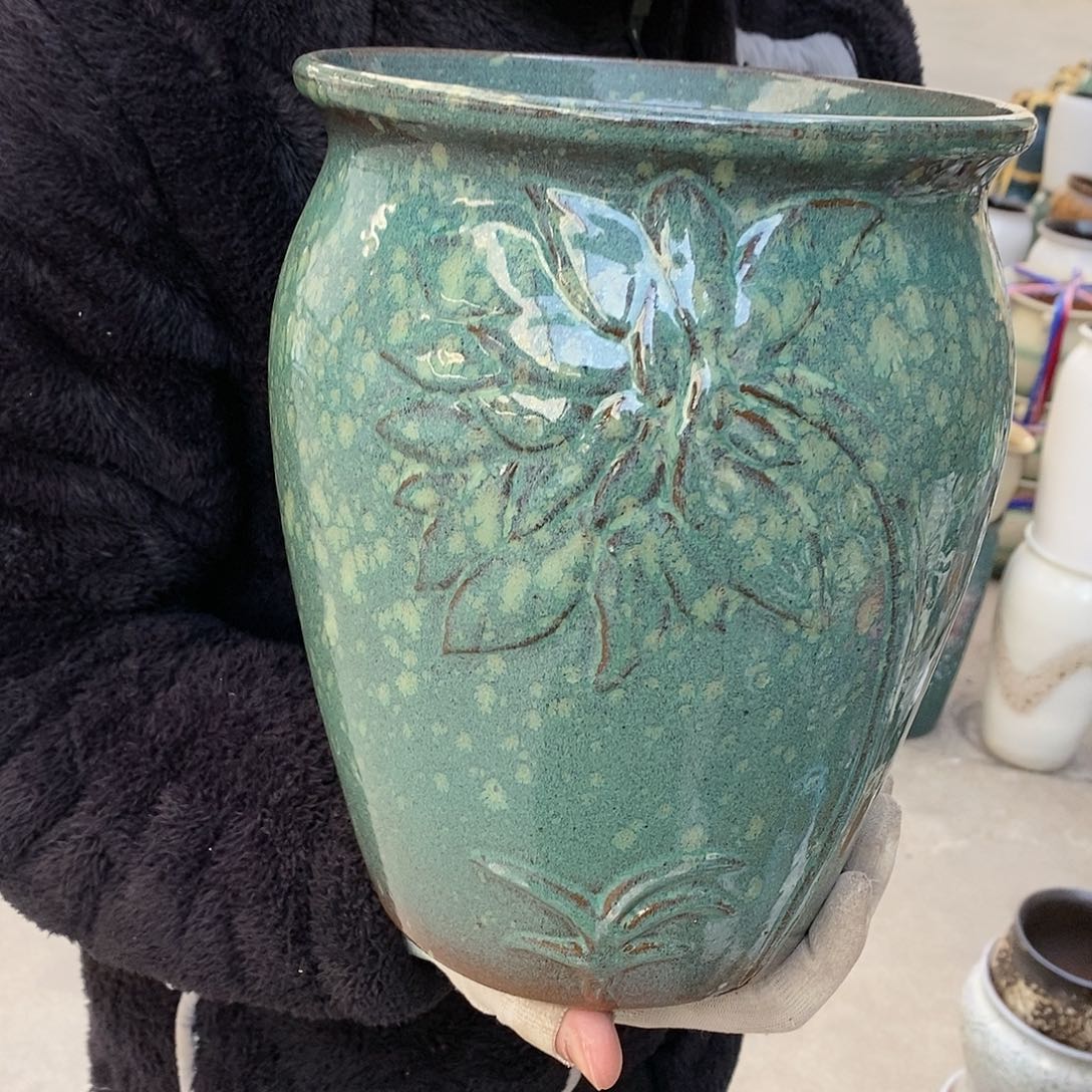 紫砂花盆正品口20高25