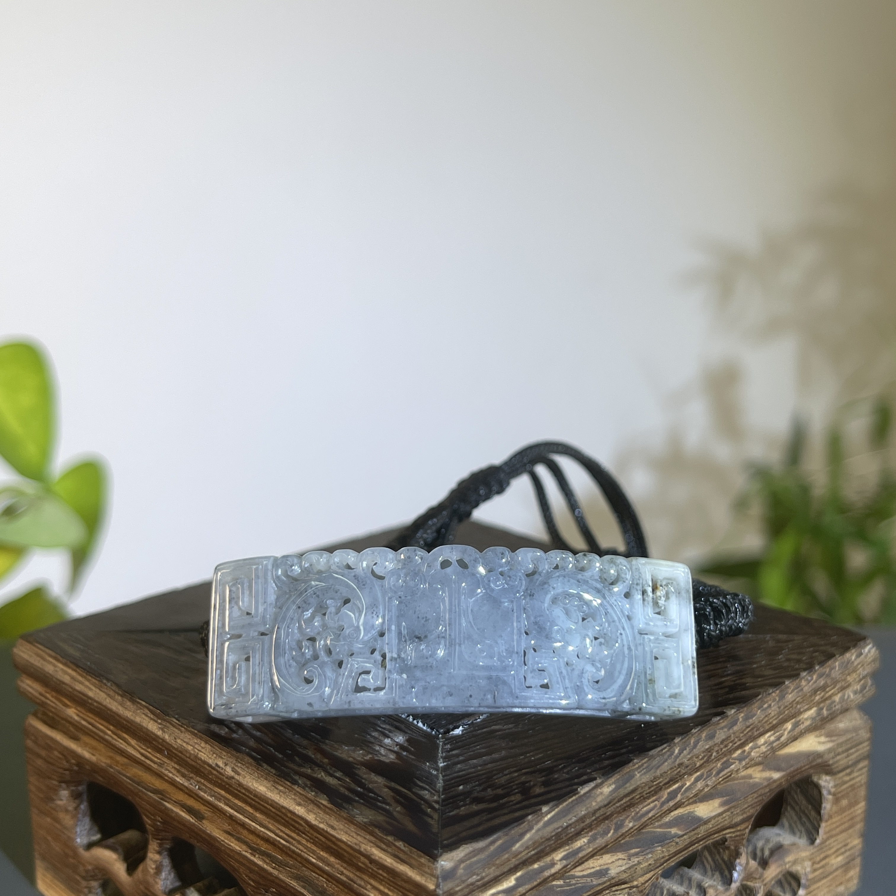 JTB04-77 天然缅甸翡翠A货 仿古手牌