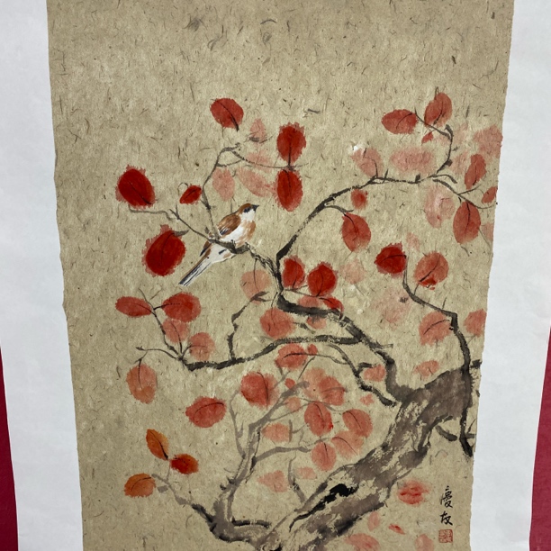 李老师两平尺花鸟