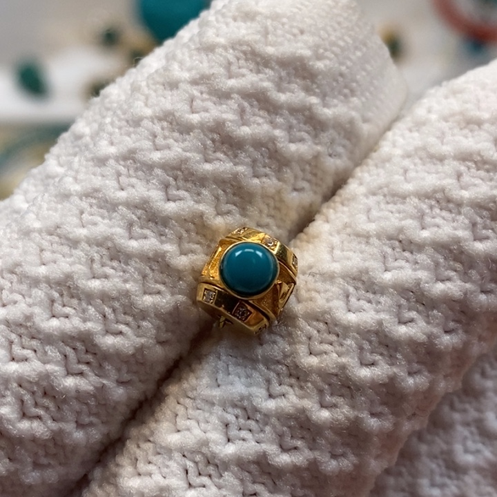 绿松石珠宝奇石18K金镶嵌ＡＡ４１８