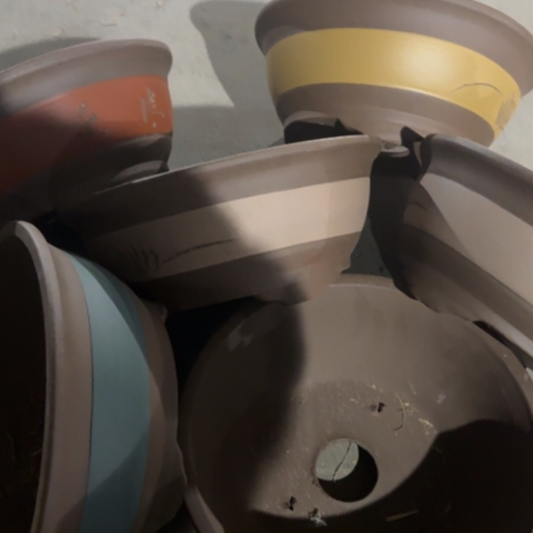 紫砂花盆100-6。100-6