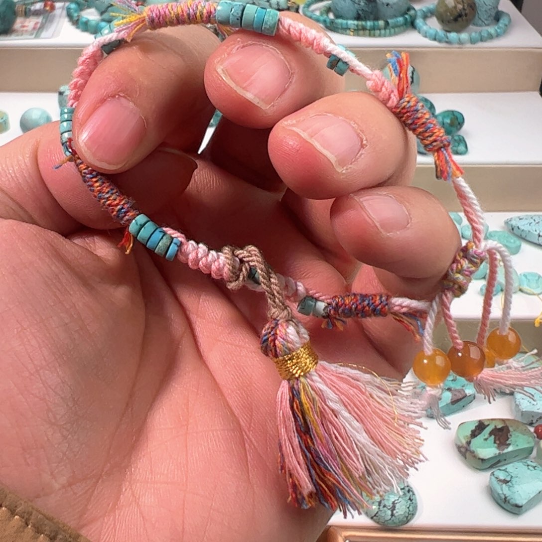 绿松石直切手绳未镶嵌