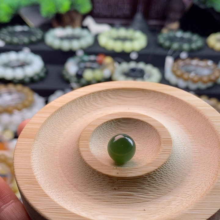 未镶嵌和田玉手链碧玉猫眼卡12.  L