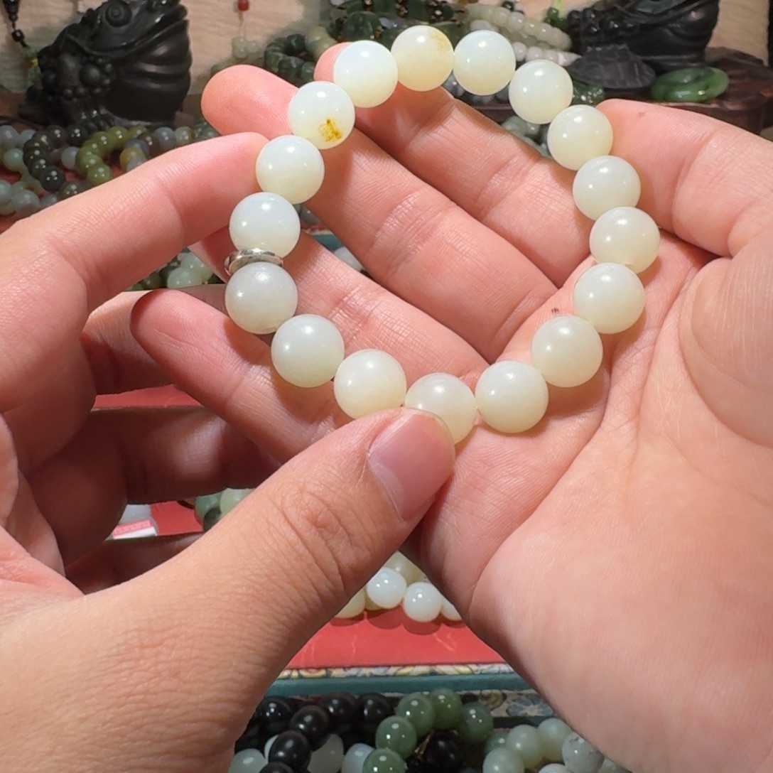 和田玉未镶嵌手链