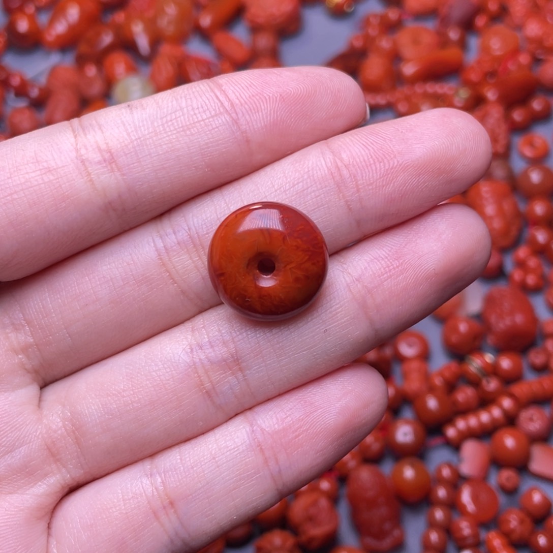 南红玛瑙配饰16.1未镶嵌陆**零