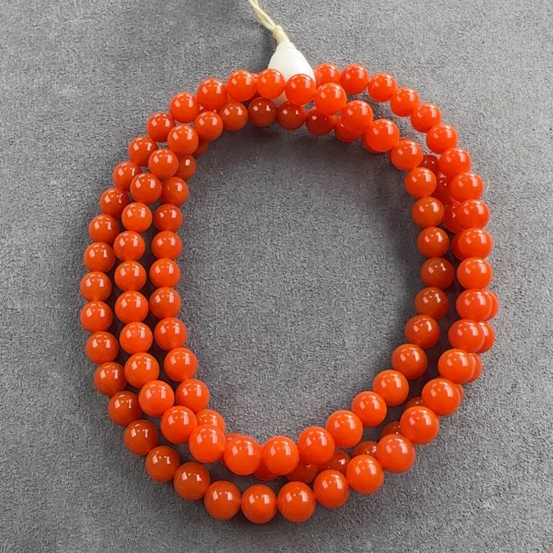 南红玛瑙108串未镶嵌归****年