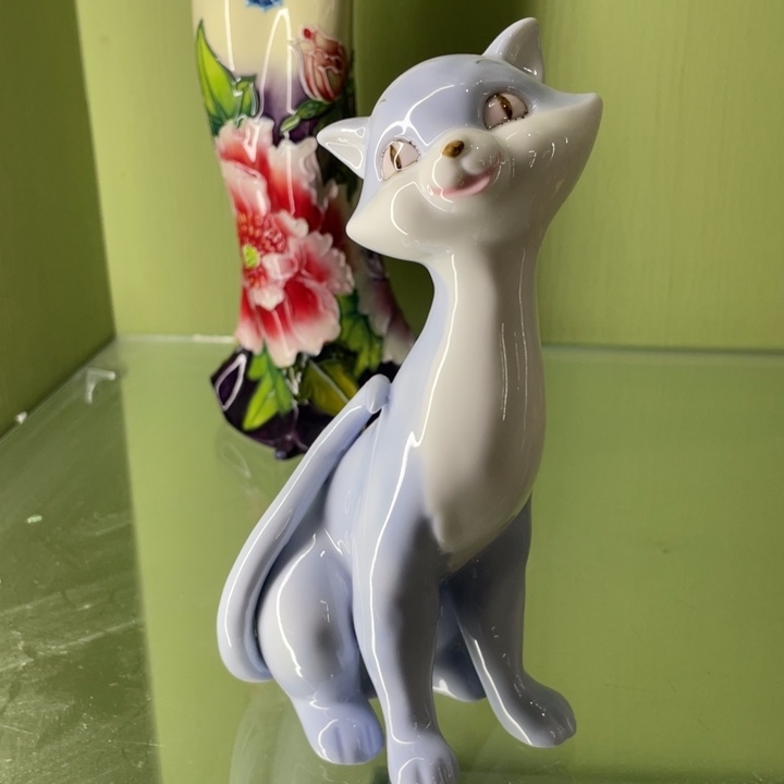 陶蓝色小猫咪一只福利