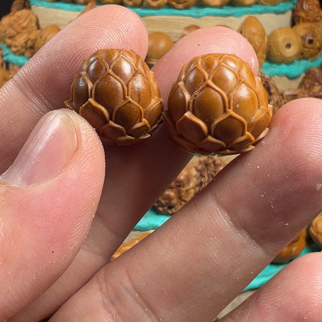 手串/手链橄榄核莲花一对