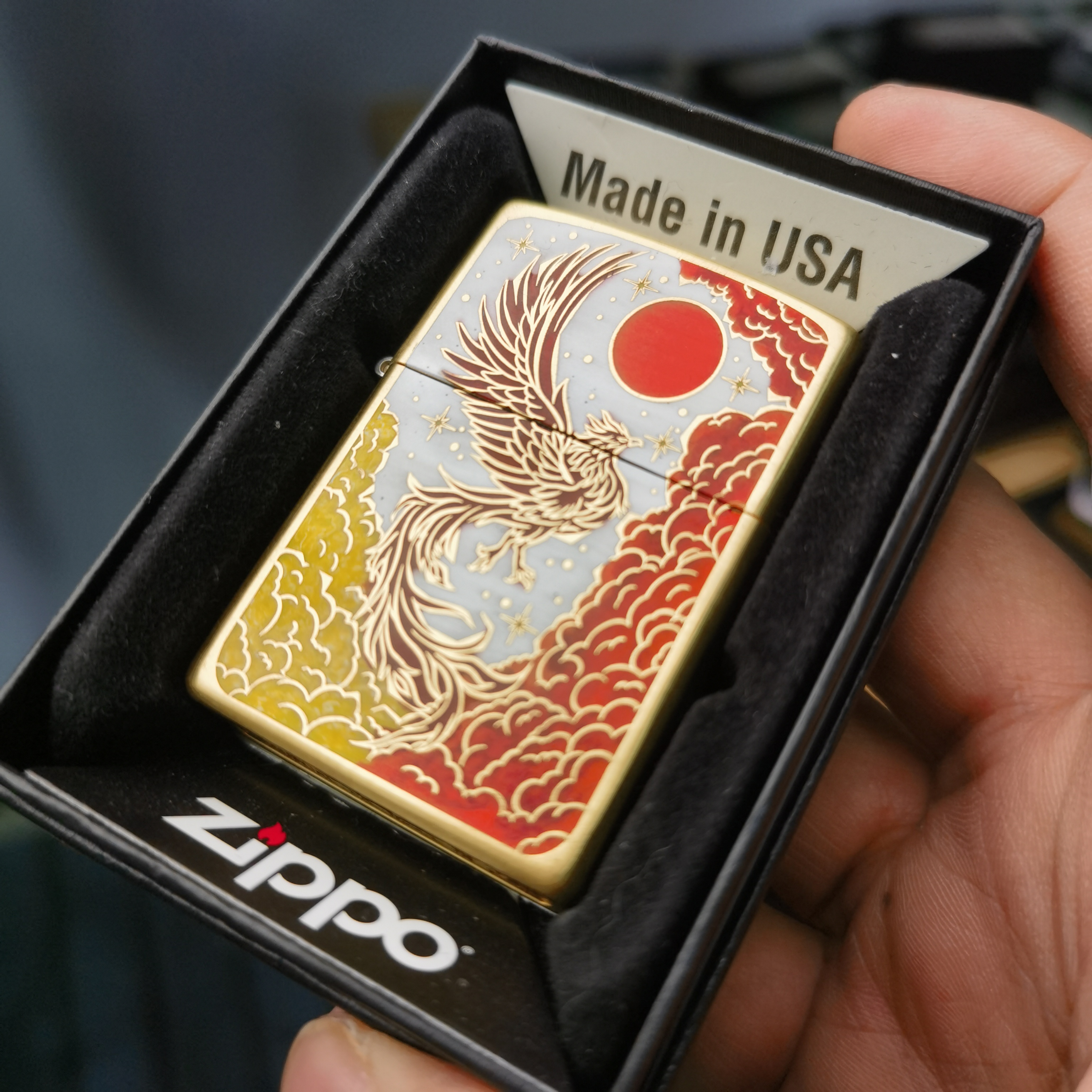 zippo打火机铜凤凰凤舞九天DY9902DK-234