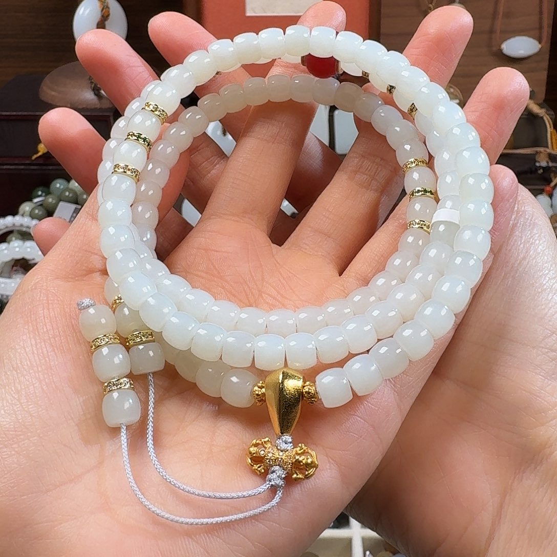 和田玉未镶嵌手链