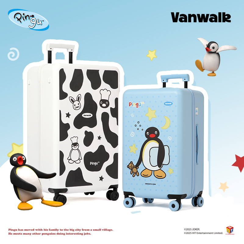 VANWALK Pingu高颜值出游22寸/26寸静音万向轮密码锁行李箱拉杆箱