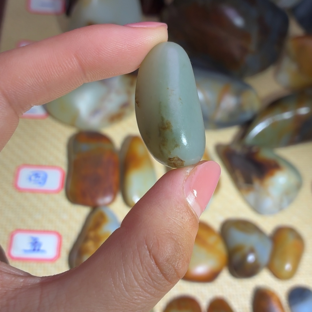 和田玉未镶嵌挂件13g