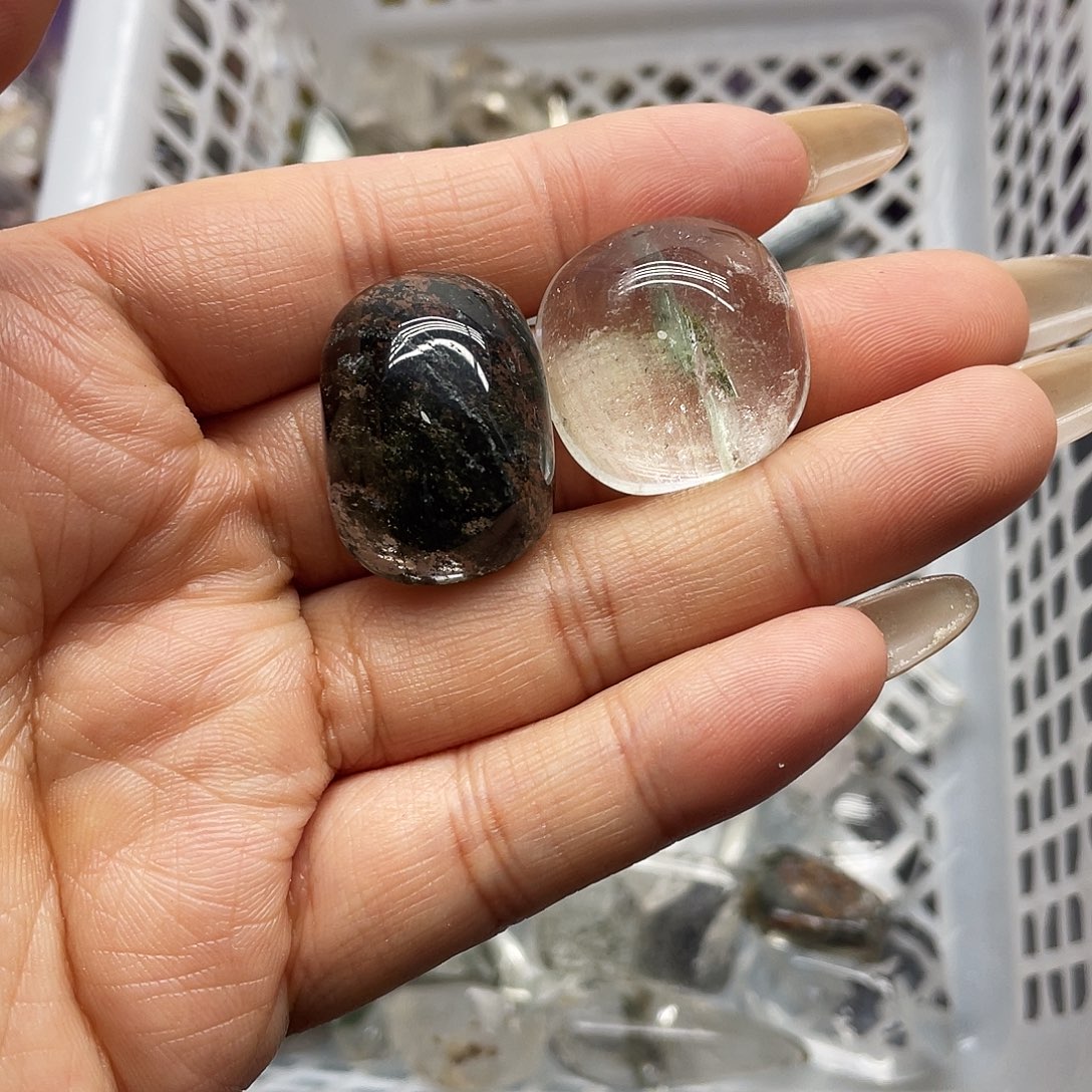 鲸***孖未镶嵌水晶珠宝半成品19