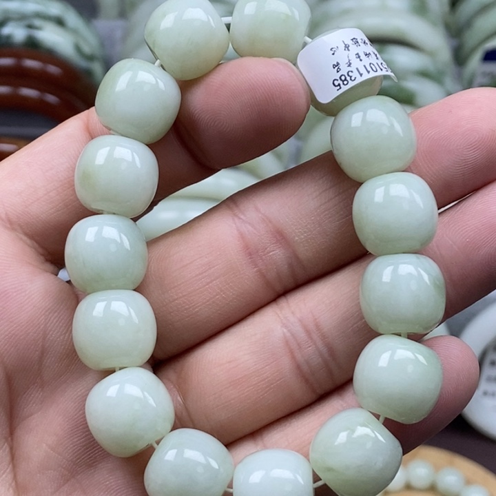 蛇纹石玉未镶嵌手链