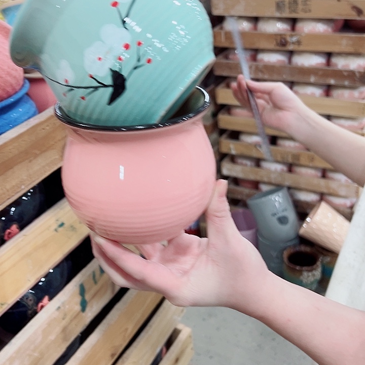有孔，凑单福利满10元发货陶瓷多肉花盆！