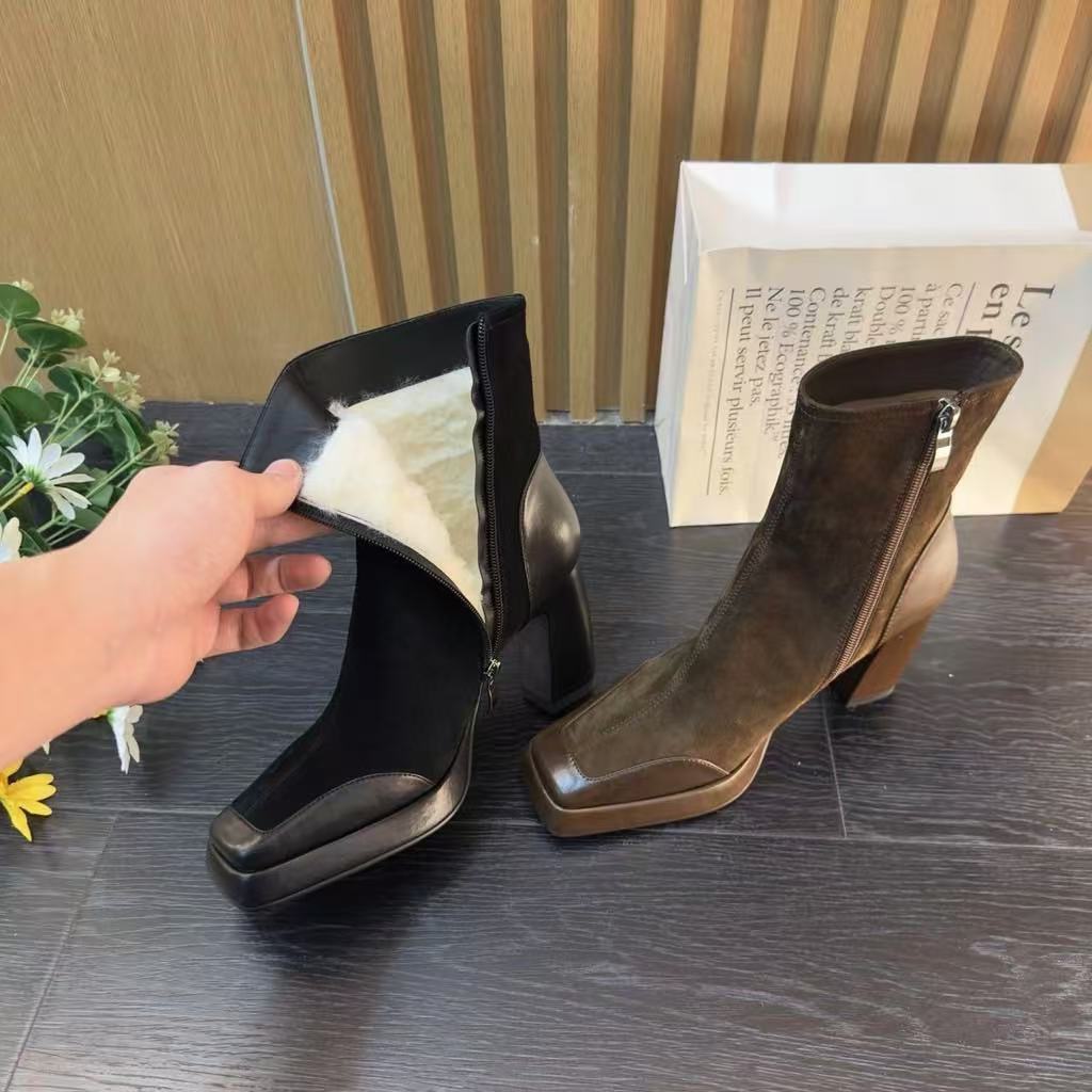 DJ时尚女鞋-A5159棕色