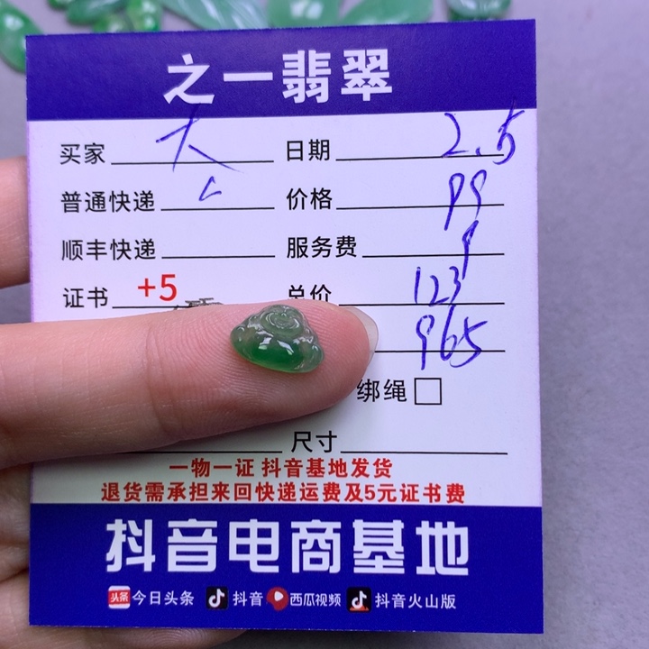 翡翠颈饰未镶嵌大****）
