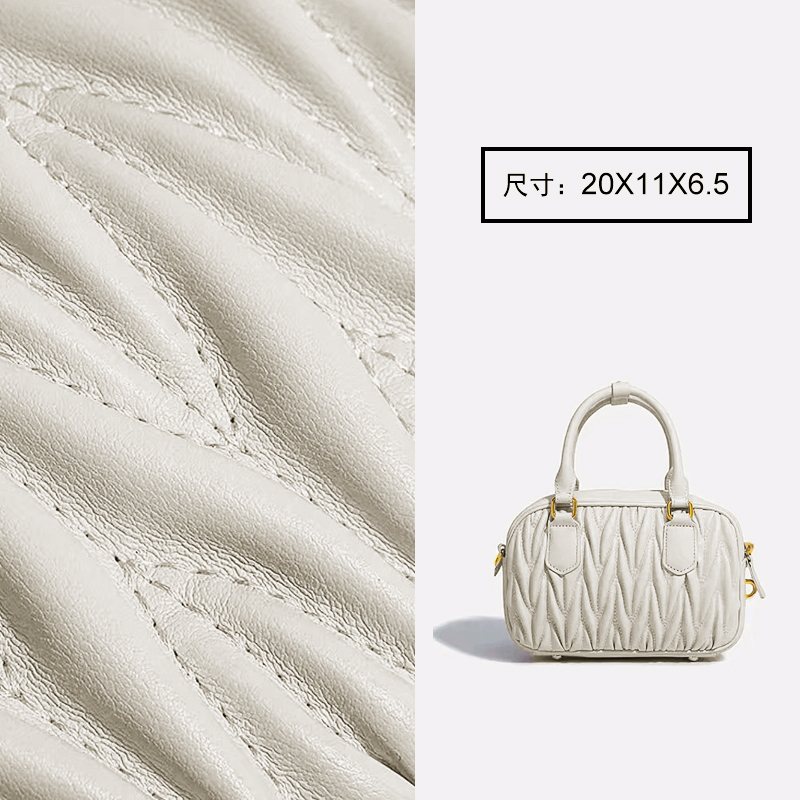 手工真皮女包  单肩斜跨包 仙女必备款 保龄球