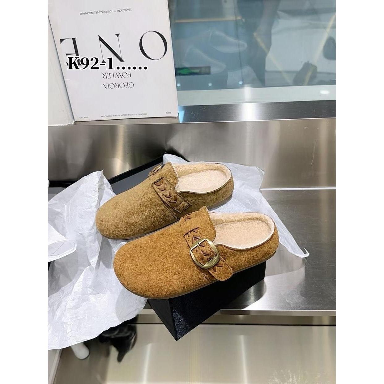 92-1简约百搭软底休闲勃肯半拖鞋