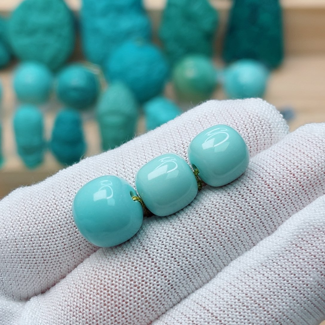 未镶嵌绿松石珠宝奇石土*